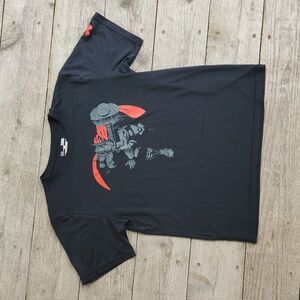 Under Armour Avengers Thor Athletic T-Shirt Size Youth Large Boy Black and Red